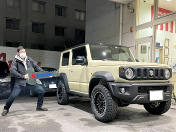 成田市にお住いのM様にジムニーシエラ OFF-ROAD PKG.をご納車いたしました。